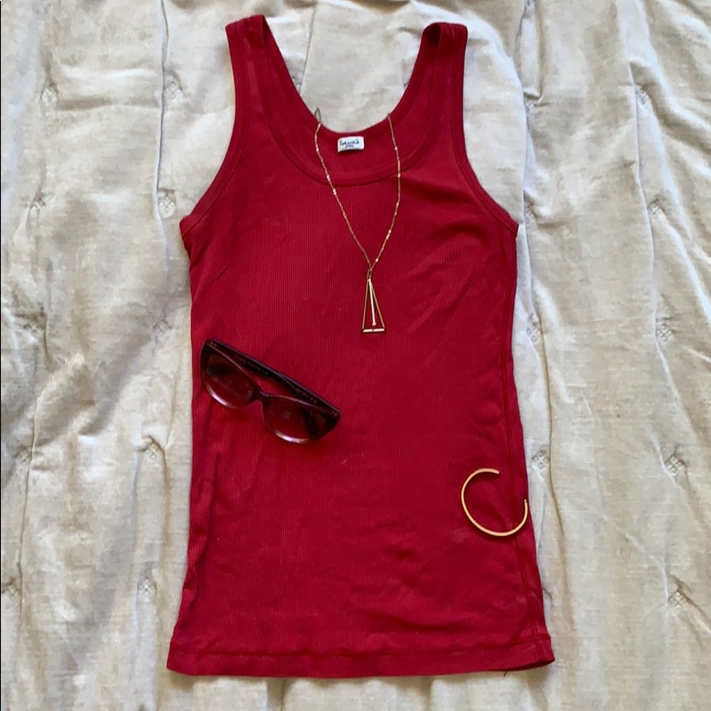 ❤️Burgundy Splendid Tank Top